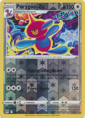 Porygon-Z 142/196 SWSH Lost Origin Reverse Holo Rare Pokemon Card TCG Near Mint