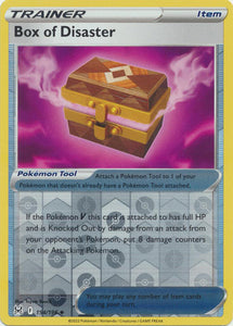 Box of Disaster 154/196 SWSH Lost Origin Reverse Holo Uncommon Trainer Pokemon Card TCG Near Mint