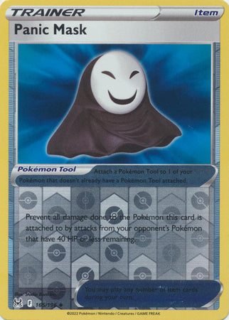 Panic Mask 165/196 SWSH Lost Origin Reverse Holo Uncommon Trainer Pokemon Card TCG Near Mint