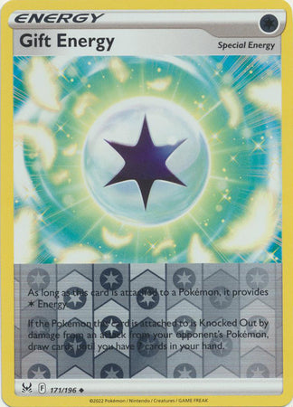 Gift Energy 171/196 SWSH Lost Origin Reverse Holo Uncommon Trainer Pokemon Card TCG Near Mint
