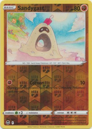 Sandygast 099/195 SWSH Silver Tempest Reverse Holo Common Pokemon Card TCG Near Mint