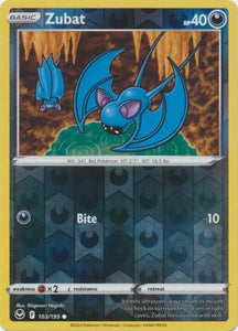 Zubat 103/195 SWSH Silver Tempest Reverse Holo Common Pokemon Card TCG Near Mint