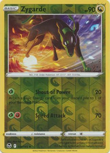 Zygarde 134/195 SWSH Silver Tempest Reverse Holo Rare Pokemon Card TCG Near Mint