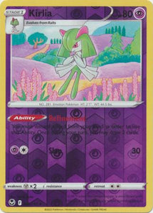 Kirlia 068/195 SWSH Silver Tempest Reverse Holo Uncommon Pokemon Card TCG Near Mint 