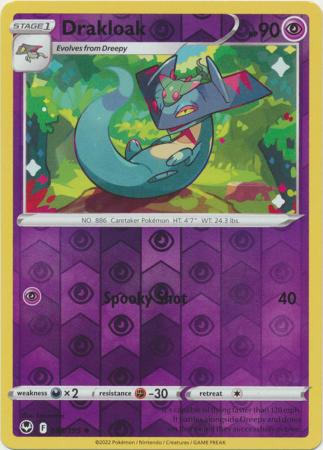 Drakloak 088/195 SWSH Silver Tempest Reverse Holo Uncommon Pokemon Card TCG Near Mint 