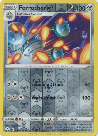 ferrothorn pokemon card Ferrothorn 122/195 SWSH Silver Tempest Reverse Holo Uncommon Pokemon C – Kawaii Collector