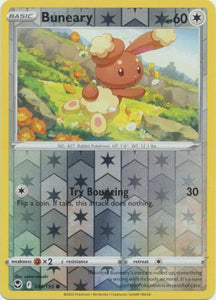 Buneary 144/195 SWSH Silver Tempest Reverse Holo Common Pokemon Card TCG Near Mint