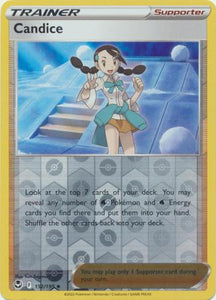 Candice 152/195 SWSH Silver Tempest Reverse Holo Uncommon Trainer Pokemon Card TCG Near Mint