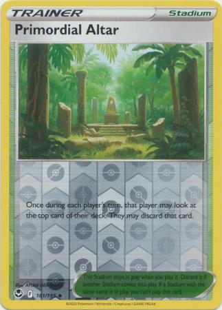 Primordial Altar 161/195 SWSH Silver Tempest Reverse Holo Uncommon Trainer Pokemon Card TCG Near Mint
