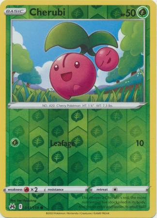 Cherubi 011/159 SWSH Crown Zenith Reverse Holo Common Pokemon Card TCG Near Mint