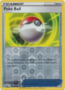 Poke Ball 137/159 Crown Zenith Reverse Holo Common Trainer Pokemon Card TCG Near Mint