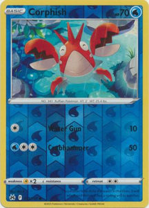 Corphish 033/159 SWSH Crown Zenith Reverse Holo Common Pokemon Card TCG Near Mint