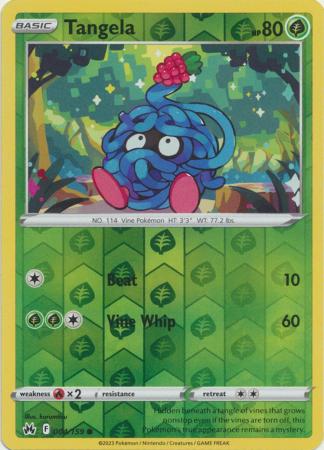 Tangela 004/159 SWSH Crown Zenith Reverse Holo Common Pokemon Card TCG Near Mint