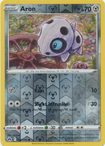 Aron 087/159 Crown Zenith Reverse Holo Common Pokemon Card TCG Near Mint