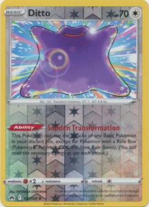 Ditto 107/159 SWSH Crown Zenith Reverse Holo Rare Pokemon Card TCG Near Mint