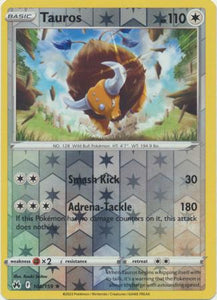 Tauros 106/159 SWSH Crown Zenith Reverse Holo Rare Pokemon Card TCG Near Mint