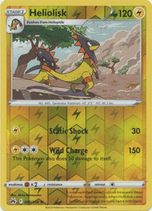 Heliolisk 050/159 SWSH Crown Zenith Reverse Holo Rare Pokemon Card TCG Near Mint