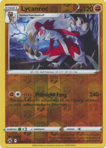 Lycanroc 074/159 SWSH Crown Zenith Reverse Holo Rare Pokemon Card TCG Near Mint