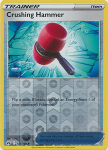 Crushing Hammer 125/159 SWSH Crown Zenith Reverse Holo Uncommon Trainer Pokemon Card TCG Near Mint 