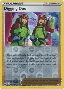 Digging Duo 126/159 SWSH Crown Zenith Reverse Holo Uncommon Trainer Pokemon Card TCG Near Mint 