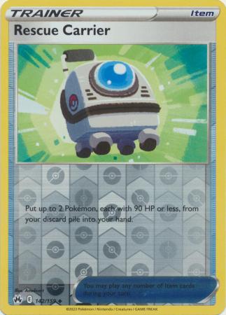 Rescue Carrier 142/159 SWSH Crown Zenith Reverse Holo Uncommon Trainer Pokemon Card TCG Near Mint 