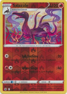 Salazzle 028/159 SWSH Crown Zenith Reverse Holo Uncommon Pokemon Card TCG Near Mint 