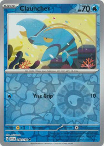 Clauncher 049/198 SV Scarlet and Violet Base Set Reverse Holo Common Pokemon Card TCG Near Mint