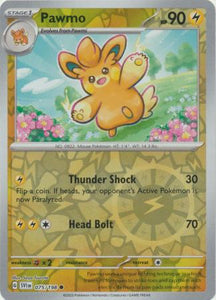 Pawmo 075/198 SV Scarlet and Violet Base Set Reverse Holo Common Pokemon Card TCG Near Mint