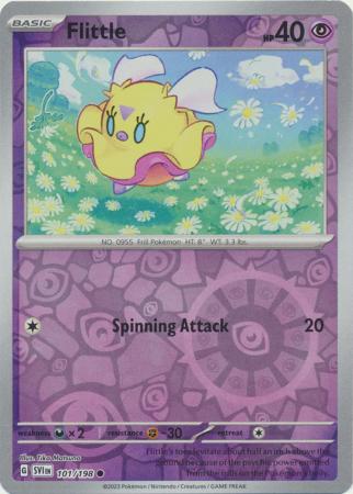 Flittle 101/198 SV Scarlet and Violet Base Set Reverse Holo Common Pokemon Card TCG Near Mint