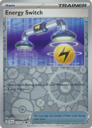 Energy Switch 173/198 SV Scarlet and Violet Base Reverse Holo Common Trainer Pokemon Card TCG Near Mint