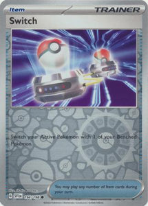 Switch 194/198 SV Scarlet and Violet Base Set Reverse Holo Common Trai Kawaii Collector Switch 194/198 SV Scarlet and Violet Base Set Reverse Holo Common Trai Kawaii Collector