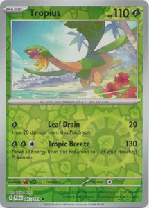 Tropius 007/193 SV Paldea Evolved Reverse Holo Common Pokemon Card TCG Near Mint