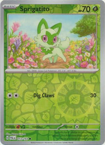 Sprigatito 013/193 SV Paldea Evolved Reverse Holo Common Pokemon Card TCG Near Mint