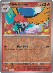 Fletchinder 029/193 SV Paldea Evolved Reverse Holo Uncommon Pokemon Card TCG Near Mint 