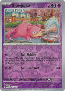 Slowpoke 085/193 SV Paldea Evolved Reverse Holo Common Pokemon Card TCG Near Mint