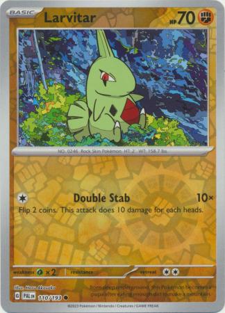 Larvitar 110/193 SV Paldea Evolved Reverse Holo Common Pokemon Card TCG Near Mint