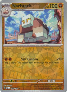 Naclstack 122/193 SV Paldea Evolved Reverse Holo Uncommon Pokemon Card TCG Near Mint 