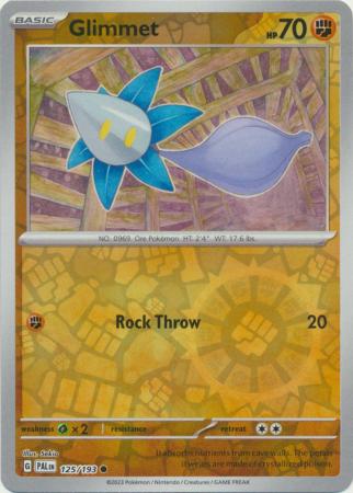Glimmet 125/193 SV Paldea Evolved Reverse Holo Common Pokemon Card TCG Near Mint