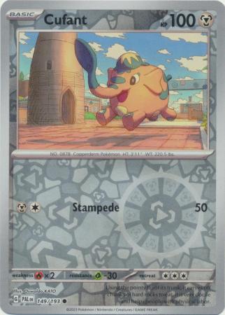 Cufant 149/193 SV Paldea Evolved Reverse Holo Common Pokemon Card TCG Near Mint