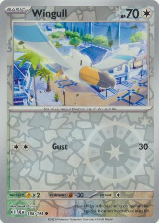 Wingull 158/193 SV Paldea Evolved Reverse Holo Common Pokemon Card TCG Near Mint