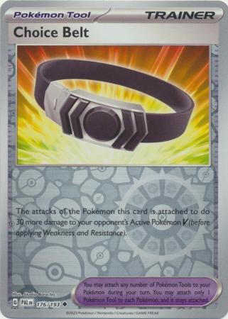 Choice Belt 176/193 SV Paldea Evolved Reverse Holo Uncommon Trainer Pokemon Card TCG Near Mint