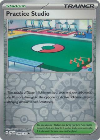 Practice Studio 186/193 SV Paldea Evolved Reverse Holo Uncommon Trainer Pokemon Card TCG Near Mint