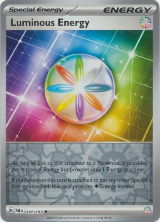 Luminous Energy 191/193 SV Paldea Evolved Reverse Holo Uncommon Trainer Pokemon Card TCG Near Mint
