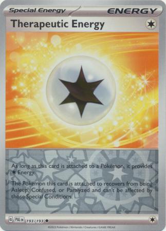 Therapeutic Energy 193/193 SV Paldea Evolved Reverse Holo Uncommon Trainer Pokemon Card TCG Near Mint