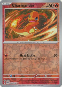 Charmander 026/197 SV Obsidian Flames Reverse Holo Common Pokemon Card TCG Near Mint