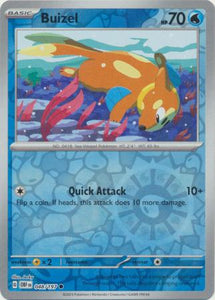 Buizel 048/197 SV Obsidian Flames Reverse Holo Common Pokemon Card TCG Near Mint