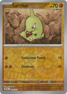 Larvitar 105/197 SV Obsidian Flames Reverse Holo Uncommon Pokemon Card TCG Near Mint 