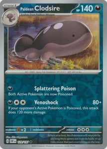 Paldean Clodsire 129/197 SV Obsidian Flames Reverse Holo Uncommon Pokemon Card TCG Near Mint 