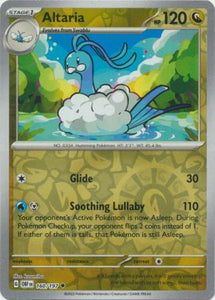 Altaria 160/197 SV Obsidian Flames Reverse Holo Uncommon Pokemon Card TCG Near Mint 