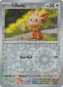 Lillipup 170/197 SV Obsidian Flames Reverse Holo Common Pokemon Card TCG Near Mint